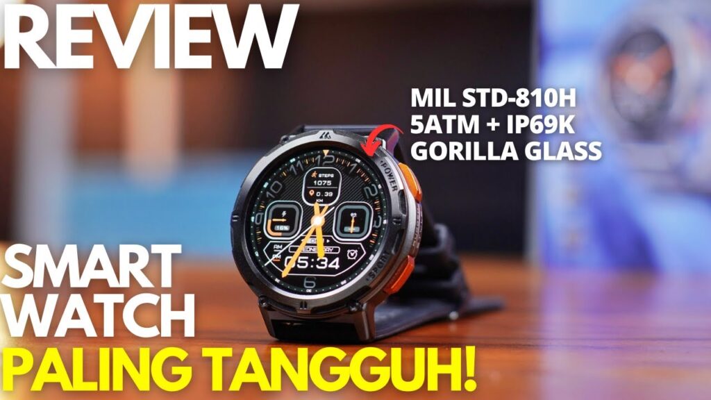 SMARTWATCH PALING TANGGUH! REVIEW Smartwatch Kospet Tank T2 Indonesia, Spesialis Outdoor!