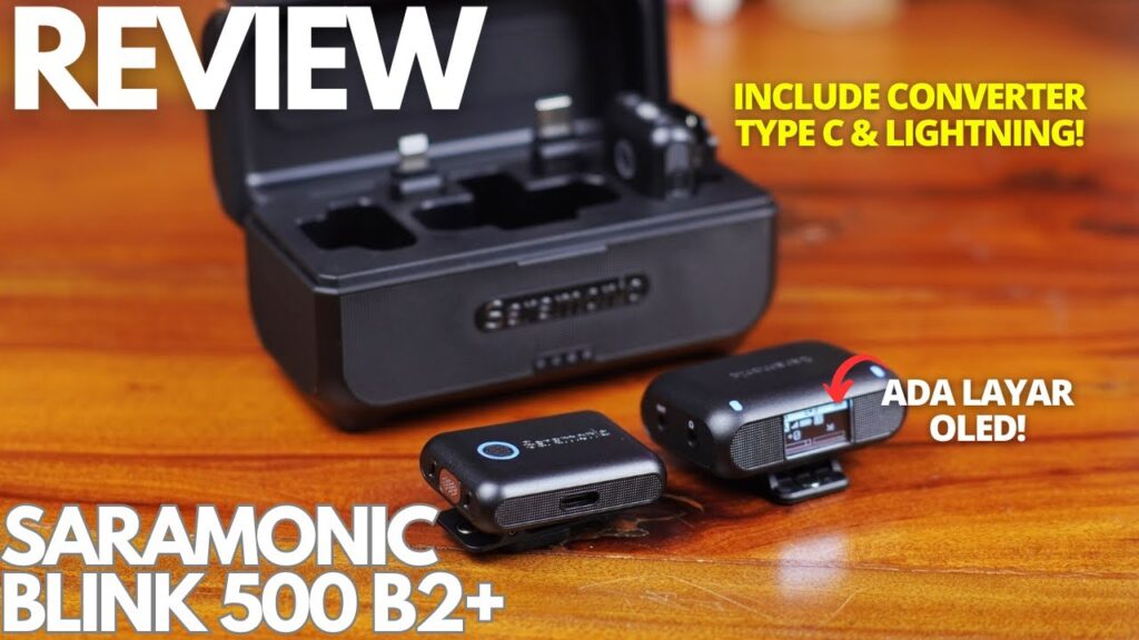 MIC WIRELESS WORTH IT! REVIEW Saramonic Blink 500 B2+ 4 in 1 Indonesia, Full FITUR + Layar OLED!