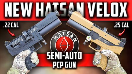 NEW Hatsan Velox Semi-Auto .22/.25 Cal PCP Pistol REVIEW / SHOOTING TEST